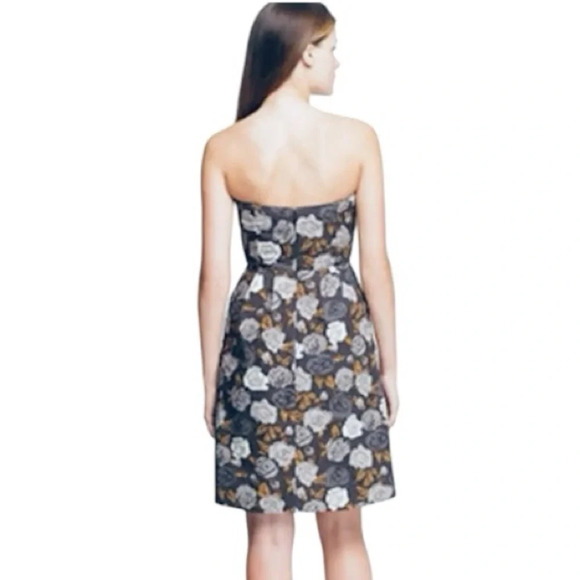 J CREW Strapless Cocktail Dress Party Marielle Dress in Solstice Floral Size 00 - Picture 4 of 11